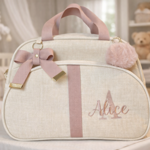 Bolsa Média Bege Linho