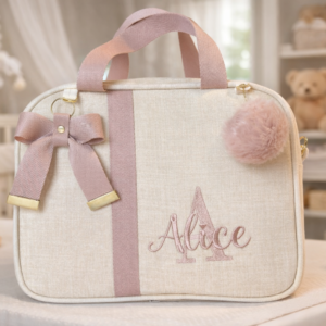 Frasqueira Bege Linho