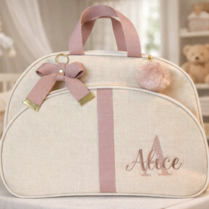 Bolsa Grande Bege Linho