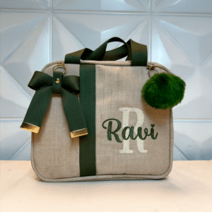 Frasqueira Bege Linho